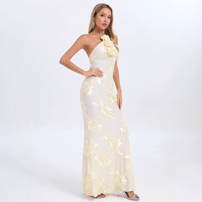 Večernja haljina s cvjetnim uzorkom, camisole stil, duga plisirana haljina, bez rukava, srednji pojas, elegantna.