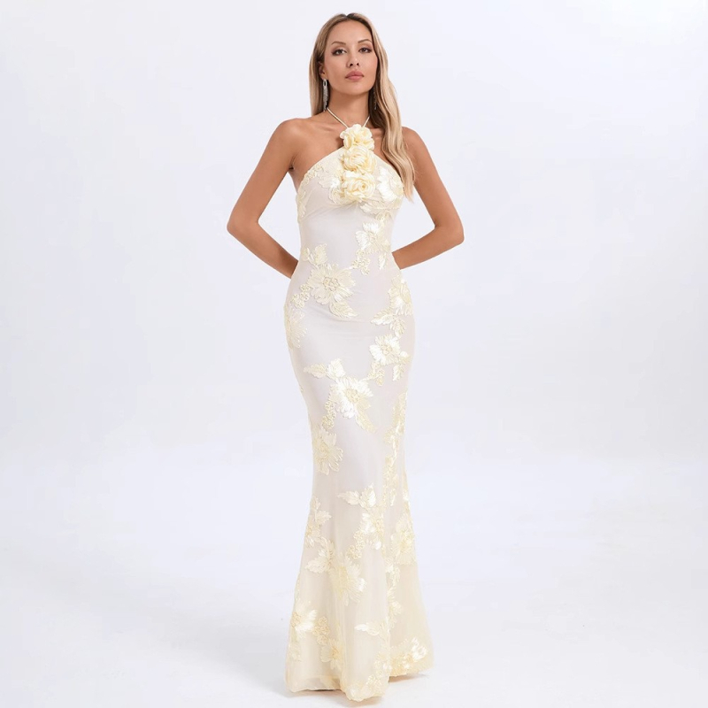Večernja haljina s cvjetnim uzorkom, camisole stil, duga plisirana haljina, bez rukava, srednji pojas, elegantna.