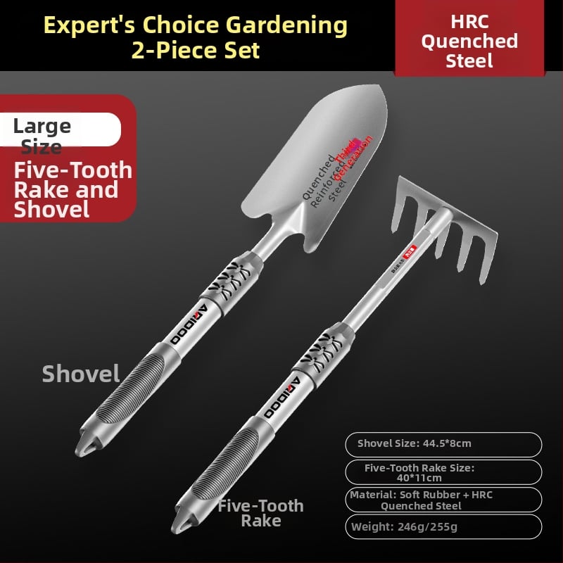 Airuidun mini kerti lapát — 3 részes készlet virág- és zöldségültetéshez, talaj lazításához és cserepes növények rendezéséhez