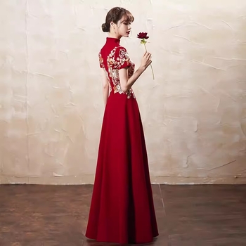 Formalne večernje haljine s A-linijom, stojeći ovratnik, spandex smjesa, za odrasle ceremonije