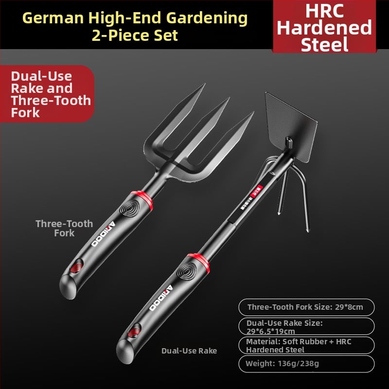 Airuidun mini kerti lapát — 3 részes készlet virág- és zöldségültetéshez, talaj lazításához és cserepes növények rendezéséhez