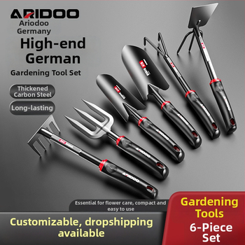 Airuidun Градинарска лопата, комплект от 3 части за засаждане на цветя и зеленчуци, копаене и разрохване на почвата