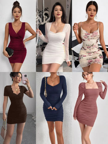 Jednodelna bodycon haljina s izrezom na ramena, geometrijski uzorak, visok struk, haljina do koljena – pencil silueta, ljeto 2025, materijal: Tencel (Lyocell) + triacetat