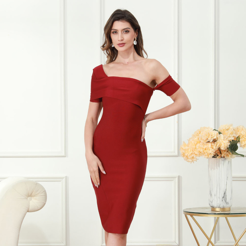 Večernja haljina s bandage krojem, uska silueta, bez rukava, četvrtasti izrez, visok pas, pletiva tkanina, poliester 95% + elastan 5%