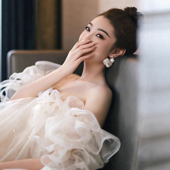 Vjenčana haljina A-linije, izrez Tube Top, rukavi 3/4, visok struk, duljina suknje (A-linija; Tube Top izrez; 3/4 rukavi; visok struk; duljina suknje)