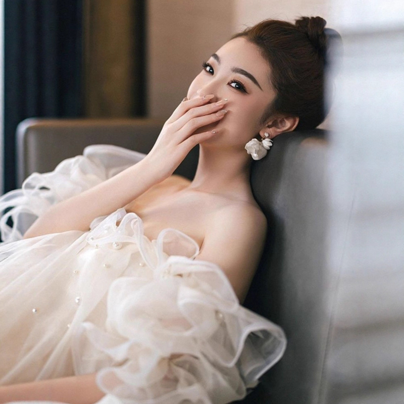 Vjenčana haljina A-linije, izrez Tube Top, rukavi 3/4, visok struk, duljina suknje (A-linija; Tube Top izrez; 3/4 rukavi; visok struk; duljina suknje)