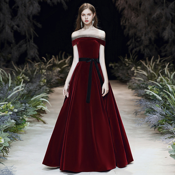 Vjenčana haljina za nazdravljanje - haljina na jedno rame, bez rukava, naborana suknja, duga haljina, poliester