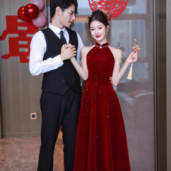 Vjenčana haljina, D-73, Ljeto 2025, bez rukava, tank-top stil, duga A-linijska suknja