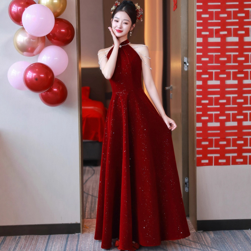 Vjenčana haljina, D-73, Ljeto 2025, bez rukava, tank-top stil, duga A-linijska suknja