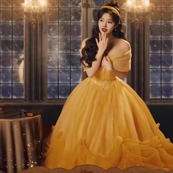 Večernja haljina s jednim ramom, bez rukava, duga tutu suknja, poliester tkanina, za odrasle žene