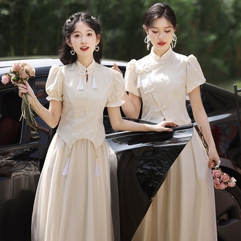 Koszorúslányruha egy vállú, A-vonalú siluett, hosszú szoknya, 3/4‑ujjak, Chenille anyag spandex-szel