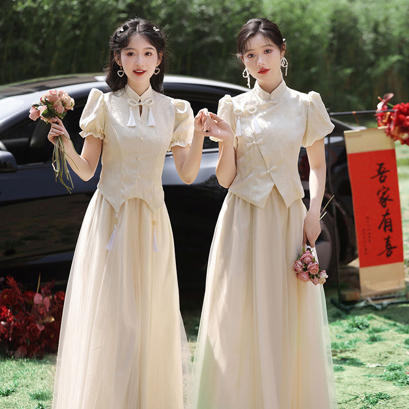 Koszorúslányruha egy vállú, A-vonalú siluett, hosszú szoknya, 3/4‑ujjak, Chenille anyag spandex-szel