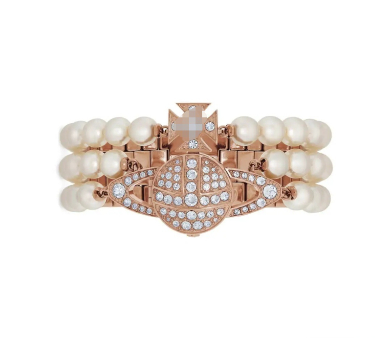 Ceas feminin quartz cu mișcare Swiss ETA, cadran de 25 mm, cristal safir, carcasă și brățară din oțel inoxidabil, rezistență la apă 30 m