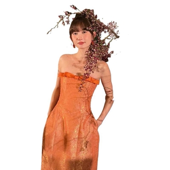 Vjenčana haljina s A-linijom, bez naramenica, duga suknja, visok struk