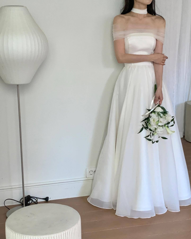 Vjenčana haljina bez rukava, tube-top stil, srednji struk, duga suknja, poliester s elastanom (≥95% poliester, <30% elastana)