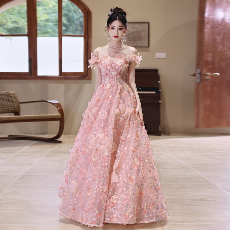 Rózsaszín estélyi ruha nőknek, magas derékkal, ujjatlan, hosszú szoknyával, poliészter anyag (30–50% tartalom)