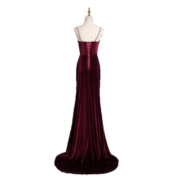 Haljina od Chenille, na jedno rame, A-kroj, duga haljina, 80–90% elastan