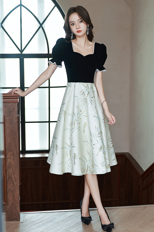 Večernja haljina s jednim ramenom, A-linija siluete, bez rukava, srednja duljina, tkanina Chenille sa Spandexom (Sadržaj Spandex <30%), proljeće 2025