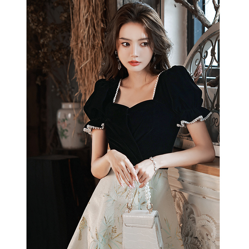 Večernja haljina s jednim ramenom, A-linija siluete, bez rukava, srednja duljina, tkanina Chenille sa Spandexom (Sadržaj Spandex <30%), proljeće 2025