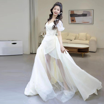 Rochie de mireasă cu un umăr, satin, siluetă coadă de pește, lungă, tren mic (Satin; One-shoulder; Fishtail silhouette; Long skirt; Small train) Stil Mori