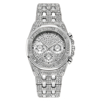 Ceas quartz pentru bărbați, cu cadran rotund, Carcasă din aliaj, Curea din aliaj, Mișcare: quartz, Model: 68