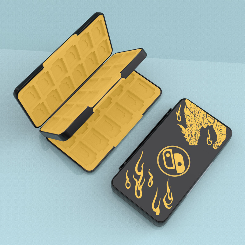 Nintendo Switch úložná škatuľka na herné karty – model AKSW, ABS materiál, kapacita 48 NDS / 24 TF