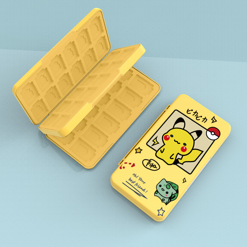 Nintendo Switch úložná škatuľka na herné karty – model AKSW, ABS materiál, kapacita 48 NDS / 24 TF