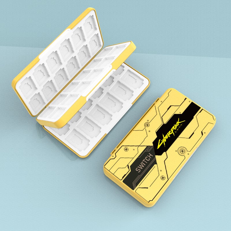 Nintendo Switch úložná škatuľka na herné karty – model AKSW, ABS materiál, kapacita 48 NDS / 24 TF