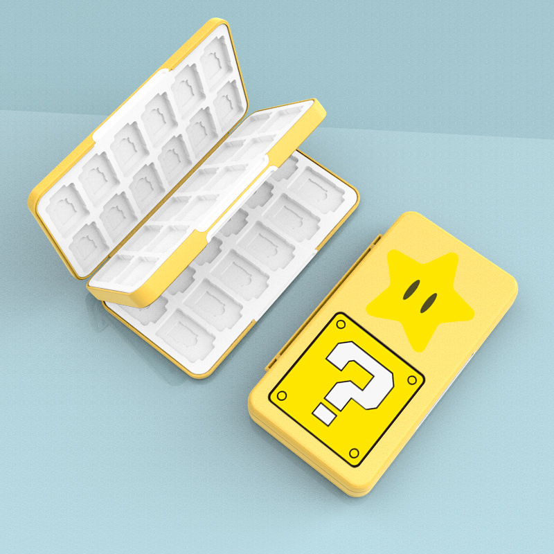 Nintendo Switch úložná škatuľka na herné karty – model AKSW, ABS materiál, kapacita 48 NDS / 24 TF