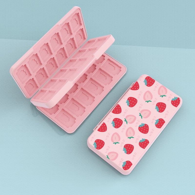 Nintendo Switch úložná škatuľka na herné karty – model AKSW, ABS materiál, kapacita 48 NDS / 24 TF