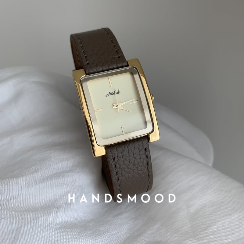 Ceas pentru femei cu cuarț, cadran pătrat mare, carcasă din oțel inoxidabil, mișcare electronică Seagull, cristal din plastic, rezistență la apă 30 m