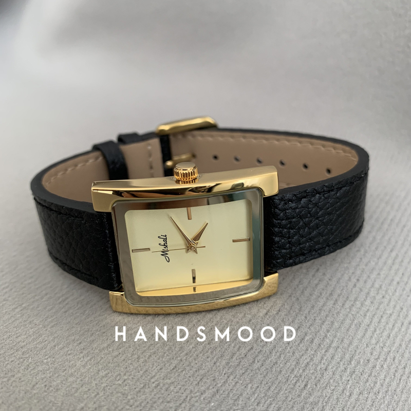 Ceas pentru femei cu cuarț, cadran pătrat mare, carcasă din oțel inoxidabil, mișcare electronică Seagull, cristal din plastic, rezistență la apă 30 m