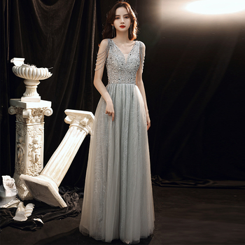 Házigazdai estélyi ruha bojtokkal – niche luxus, elegáns bankett ruha koszorúslányok számára (Anyag: Chenille; Fő anyag összetétel: Spandex; Szezon: 2025 tavasz; Fő anyag tartalom: kevesebb mint 30%; Korcsoport: felnőttek; Nem: nő)