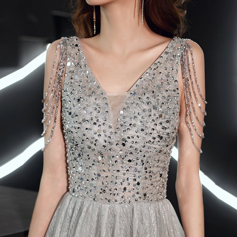 Házigazdai estélyi ruha bojtokkal – niche luxus, elegáns bankett ruha koszorúslányok számára (Anyag: Chenille; Fő anyag összetétel: Spandex; Szezon: 2025 tavasz; Fő anyag tartalom: kevesebb mint 30%; Korcsoport: felnőttek; Nem: nő)