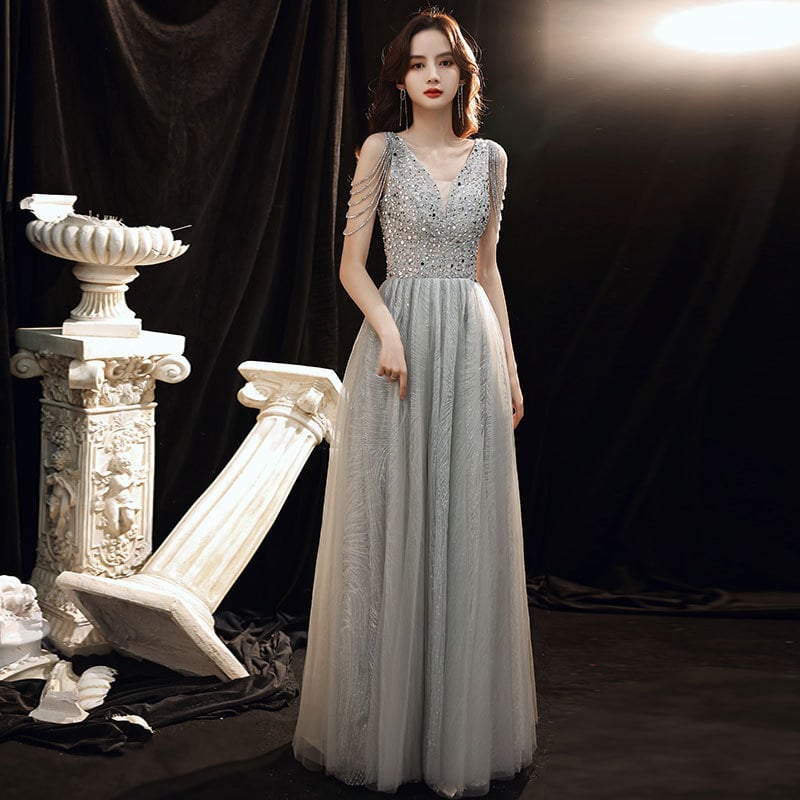 Házigazdai estélyi ruha bojtokkal – niche luxus, elegáns bankett ruha koszorúslányok számára (Anyag: Chenille; Fő anyag összetétel: Spandex; Szezon: 2025 tavasz; Fő anyag tartalom: kevesebb mint 30%; Korcsoport: felnőttek; Nem: nő)