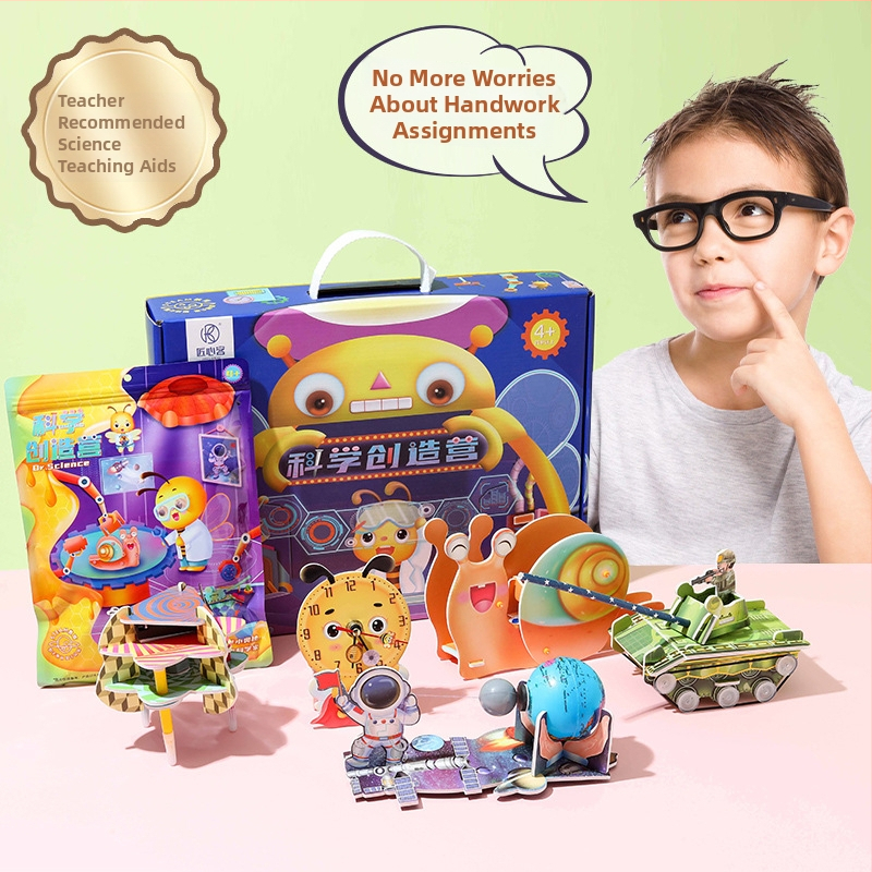 STEAM Tudományos készlet gyerekeknek - EVA habból készült oktatási játék, 7–14 éveseknek, gyakorlati tanulás, kognitív és szenzoros fejlődés, interaktív STEM tevékenységek