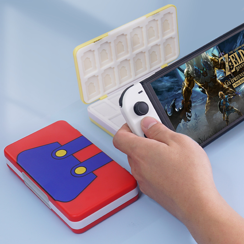 Box na úložné kartičky Nintendo Switch, ABS, Agitomo AKSW, kapacita 48 NDS a 24 TF kariet