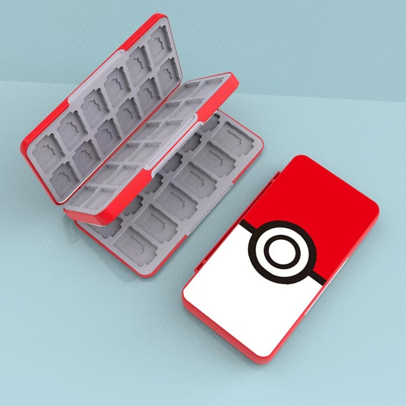 Box na úložné kartičky Nintendo Switch, ABS, Agitomo AKSW, kapacita 48 NDS a 24 TF kariet