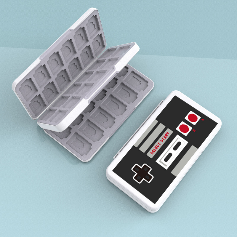 Box na úložné kartičky Nintendo Switch, ABS, Agitomo AKSW, kapacita 48 NDS a 24 TF kariet