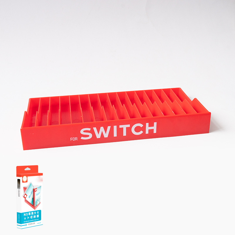 Ajitomo 305 husă de stocare pentru cartele Nintendo Switch, ABS, compatibilă cu cartele NS/OLED