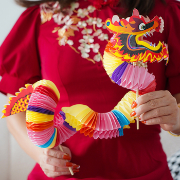 Сватбен фото реквизит, хартия, ръчна изработка, полу-механичен производствен метод, мотив дракон, китайски стил