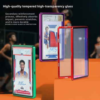 Univerzális géppel megmunkált fém védőtok gyűjtőkártyákhoz — ütésálló, porálló, kopásálló