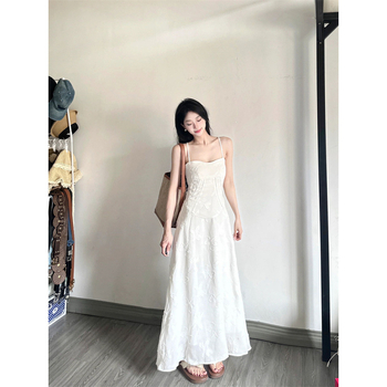 Rochie din cânepă, lungă, A-line, guler înalt, fără mâneci, stil street-hipster