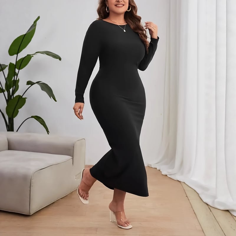 Ruha — rugalmas poliészter/spandex keverék, egyszínű, hosszú ujjú, álló gallér, hosszú szabás