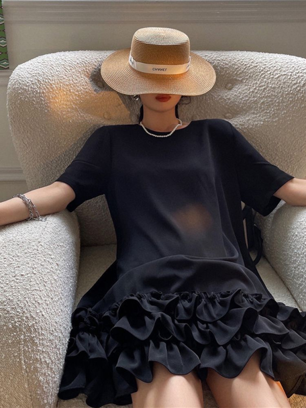T-shirt haljina, Hepburn stil, okrugli izrez, A-linijski kroj, ljeto 2025