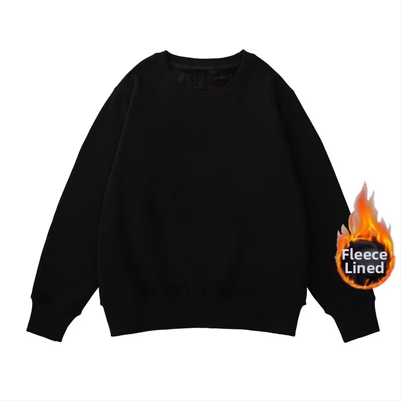 Flīsa iekšējā odere džemperis, apaļš kakls, garas piedurknes, brīvā piegriezuma, poliestera audums