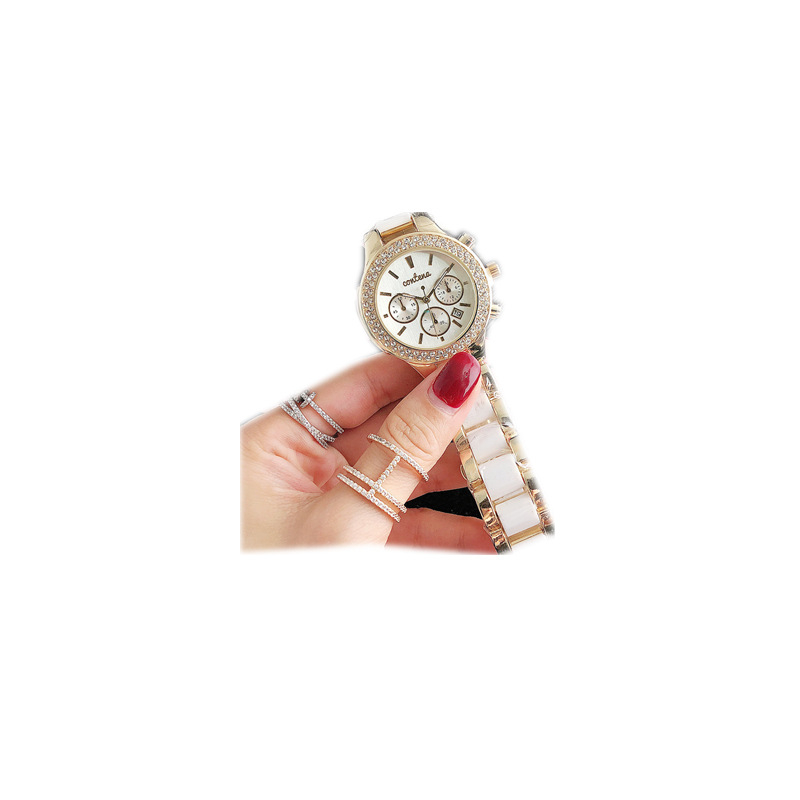 Ceas de mână pentru femei, mișcare quartz SL68, cadran de 37 mm, grosime 15 mm, carcasă din aliaj