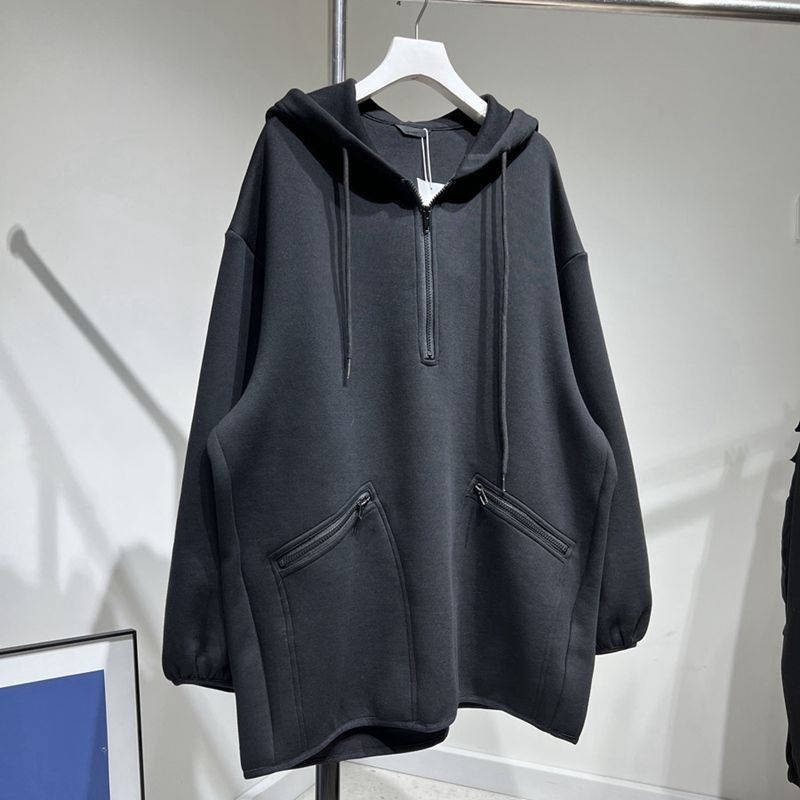 Ženski oversize hoodie s kapuljom, ultrakrata duljina, poliester fleece