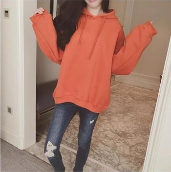 Női kapucnis pulóver – 3D hatás, laza szabás, hosszú ujjú, középhosszú, poliészter anyag