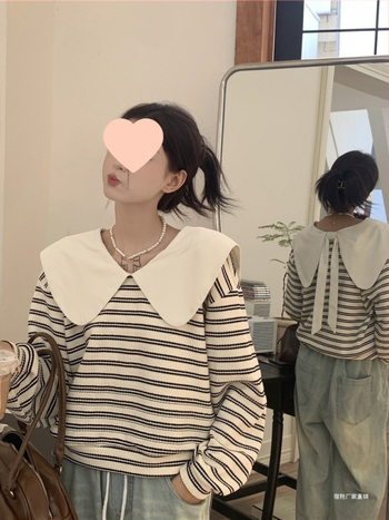 Moteriškas chenille džemperis su lėlės tipo apykakle, 90–95% spandekso, 3/4 rankovės, pavasaris 2025